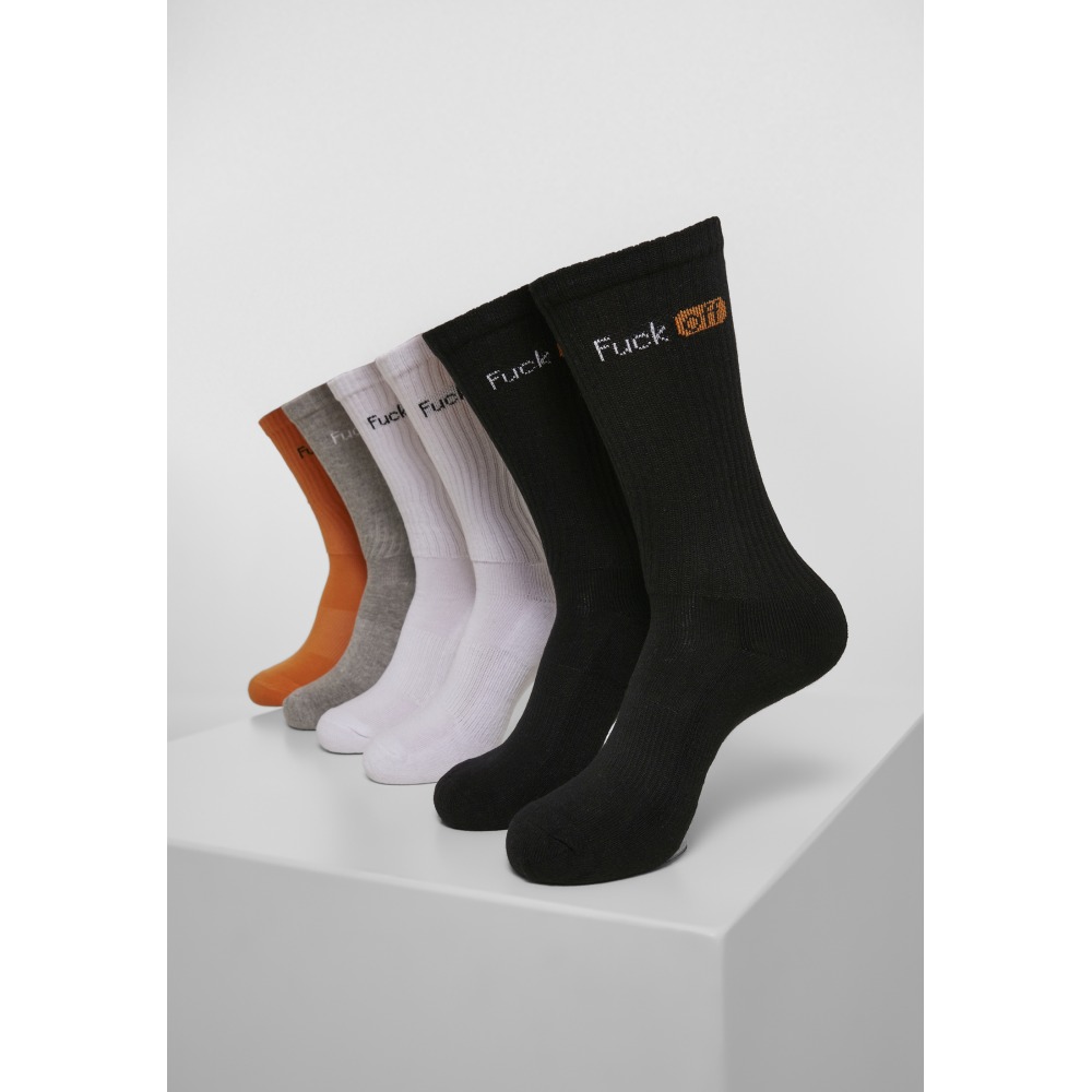Mister Tee - Fuck Off 6Pack Socks - Multicolours